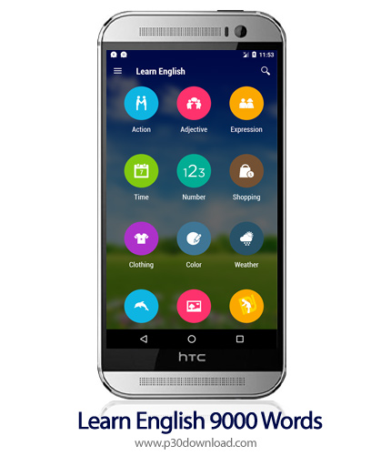 دانلود Learn English 9000 Words v1.5.5 - برنامه موبایل یادگیری 9000 کلمه انگلیسی