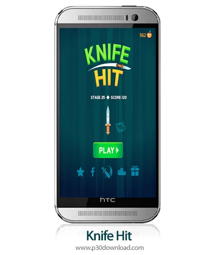 دانلود Knife Hit v1.8.10 + Mod - بازی موبایل پرتاب چاقو