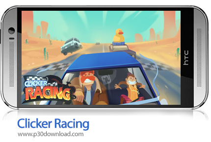 دانلود Clicker Racing v2.5 + Mod - بازی موبایل مسابقه کلیکی