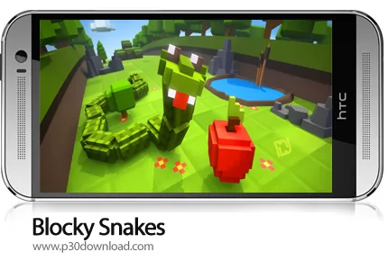 دانلود Blocky Snakes v1.1 + Mod - بازی موبایل مارهای بلوکی