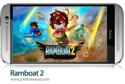 دانلود Ramboat 2 - Soldier Shooting Game v2.0.7 + Mod - بازی موبایل رمبوی قایق سوار 2