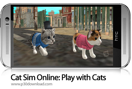 دانلود Cat Sim Online: Play with Cats v4.1 + Mod - بازی موبایل شبیه سازی زندگی گربه ها