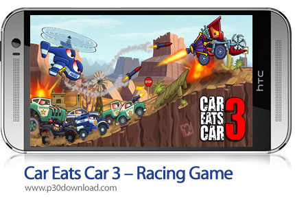 دانلود Car Eats Car 3 - Racing Game v2.7.1 b472 + Mod - بازی موبایل خودرو اتومبیل خور 3