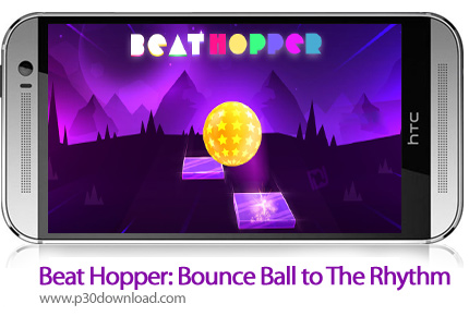 دانلود Beat Hopper: Bounce Ball to The Rhythm v3.4.4 + Mod - بازی موبایل ضربه به توپ