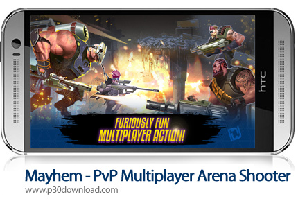 دانلود Mayhem - PvP Multiplayer Arena Shooter v1.26.0 - بازی موبایل ضرب وشتم