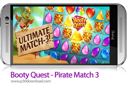 دانلود Booty Quest - Pirate Match 3 v1.36.0 + Mod - بازی موبایل جویندگان گنج