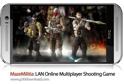 دانلود MazeMilitia: LAN Online Multiplayer Shooting Game v3.3 + Mod - بازی موبایل تیراندازی شبکه ای