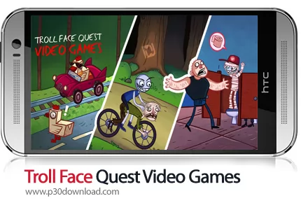 دانلود Troll Face Quest Video Games v2.2.3 + Mod - بازی موبایل صورت ترولی و بازی ها رایانه ای