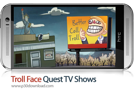 دانلود Troll Face Quest TV Shows v2.2.0 ~ 1 + Mod - بازی موبایل صورت ترولی و برنامه تلویزیونی