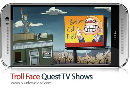 دانلود Troll Face Quest TV Shows v2.2.0 ~ 1 + Mod - بازی موبایل صورت ترولی و برنامه تلویزیونی