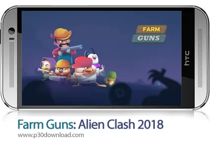 دانلود Farm Guns: Alien Clash 2018 v1.01 + Mod - بازی موبایل تفنگداران مزرعه