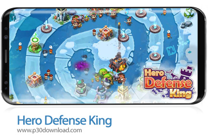 دانلود Hero Defense King v1.0.28 + Mod - بازی موبایل قهرمانان محافظ پادشاه