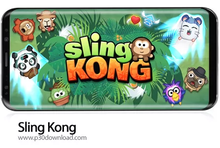 دانلود Sling Kong v3.25.6 + Mod - بازی موبایل پرتاب گوریل