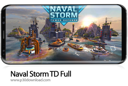 دانلود Naval Storm TD Full v0.9.3 + Mod - بازی موبایل طوفان دریایی