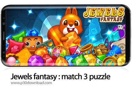 دانلود Jewels fantasy : match 3 puzzle v1.7.2 + Mod - بازی موبایل جواهرات فانتزی