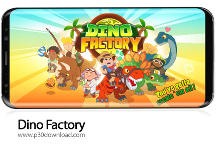 دانلود Dino Factory v1.3.4 + Mod - بازی موبایل کارخانه دایناسورسازی