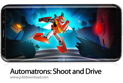 دانلود Automatrons: Shoot and Drive v3.55 + Mod - بازی موبایل ربات های دونده