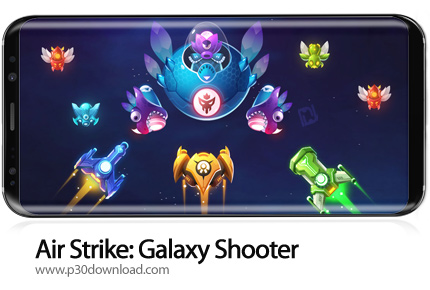 دانلود Air Strike: Galaxy Shooter v2.0.17 + Mod - بازی موبایل حمله هوایی - تیرانداز کهکشان