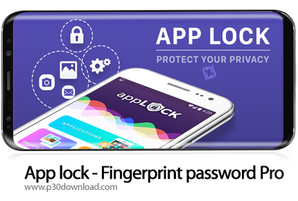 دانلود App lock - Fingerprint password Pro v1.1 - برنامه موبایل قفل حرفه ای برنامه و فایل