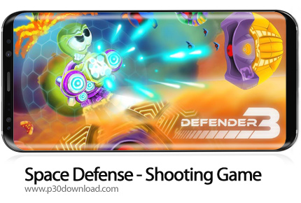 دانلود Space Defense - Shooting Game v1.9.1 + Mod - بازی موبایل پدافند فضایی