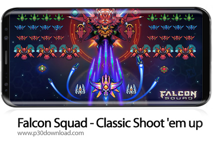 دانلود Falcon Squad - Classic Shoot 'em up v66.7 + Mod - بازی موبایل جوخه شاهین