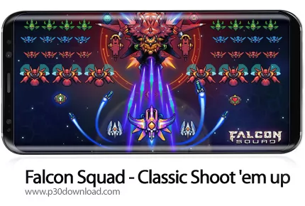 دانلود Falcon Squad - Classic Shoot 'em up v66.7 + Mod - بازی موبایل جوخه شاهین