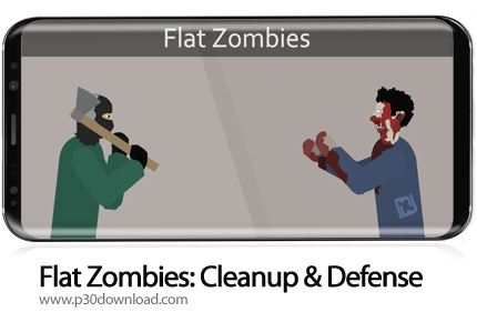 دانلود Flat Zombies: Cleanup & Defense v1.9.0 + Mod - بازی موبایل نبرد با زامبی های کارتونی