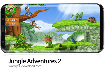 دانلود Jungle Adventures 2 v47.0.27 + Mod - بازی موبایل ماجراجویی جنگل 2