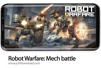 دانلود Robot Warfare: Mech battle v0.4.0 + Mod - بازی موبایل جنگاوری رباتیک