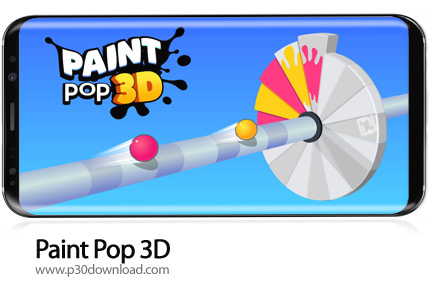 دانلود Paint Pop 3D v3.01 + Mod - بازی موبایل انفجار رنگی