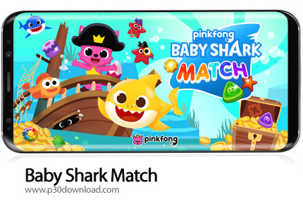 دانلود Baby Shark Match v1.2.8 + Mod - بازی موبایل مسابقه بچه کوسه