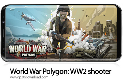 دانلود World War Polygon: WW2 shooter v2.10 + Mod - بازی موبایل جنگ جهانی چندضلعی