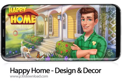 دانلود Happy Home - Design & Decor v56.0.130 + Mod - بازی موبایل خانه شاداب