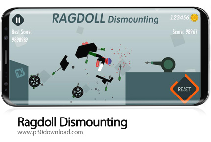 دانلود Ragdoll Dismounting v1.61 + Mod - بازی موبایل سقوط آدمک