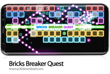 دانلود Bricks Breaker Quest v1.0.90 + Mod - بازی موبایل آجر شکن