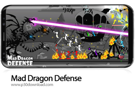 دانلود Mad Dragon Defense v1.3.8 + Mod - بازی موبایل اژدهای عصبانی