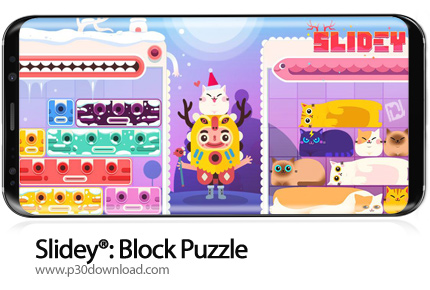 دانلود Slidey®: Block Puzzle v3.1.14 + Mod - بازی موبایل اسلایدی