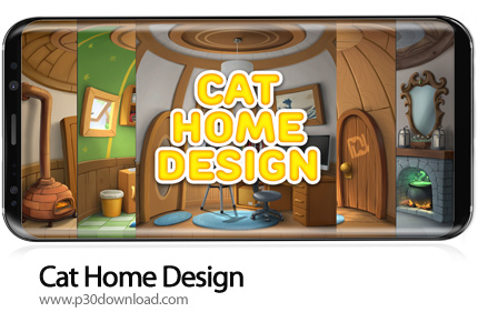 دانلود Cat Home Design v1.20 + Mod - بازی موبایل طراحی خانه گربه ها