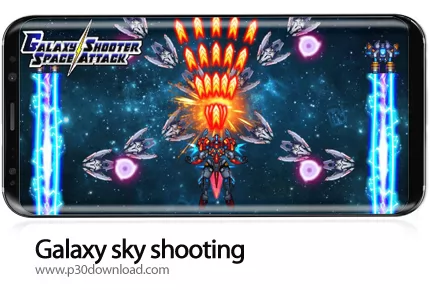 دانلود Galaxy sky shooting v4.8.8 + Mod - بازی موبایل مدافعان کهکشان