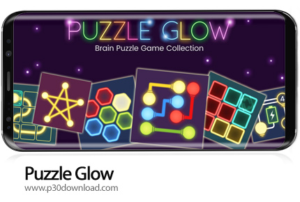دانلود Puzzle Glow: Brain Puzzle Game Collection v2.1.38 + Mod - بازی موبایل مجموعه بازیهای فکری و پ