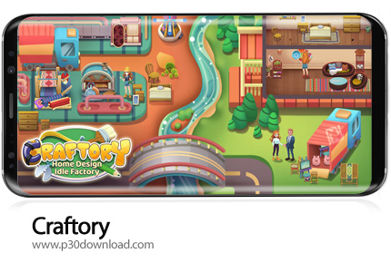 دانلود Craftory - Idle Factory & Home Design v1.3.8 + Mod - بازی موبایل کارخانه طراحی