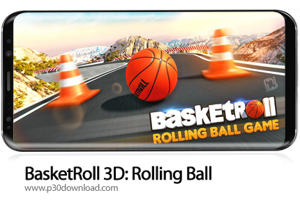 دانلود BasketRoll 3D: Rolling Ball v4.0 + Mod - بازی موبایل چرخش توپ بسکتبال