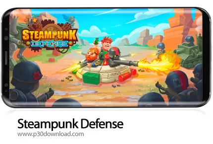 دانلود Steampunk Defense: Tower Defense v20.32.569 + Mod - بازی موبایل دفاع استیم پانک