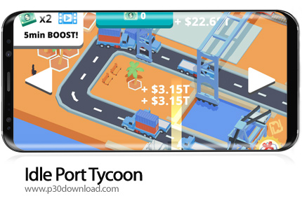 دانلود Idle Port Tycoon v3.2.2 + Mod - بازی موبایل تاجر بندرگاه