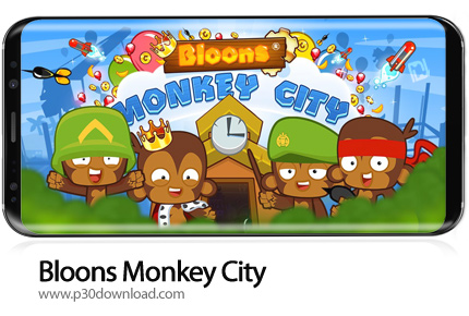 دانلود Bloons Monkey City v1.12.5 + Mod - بازی موبایل شهر میمون ها