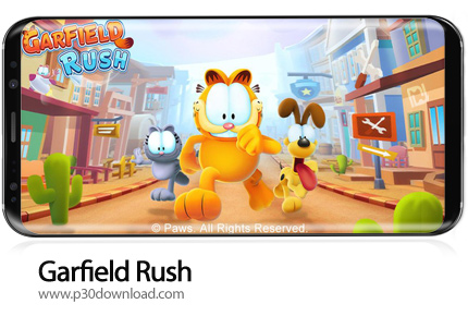 دانلود Garfield Rush v4.5.5 + Mod - بازی موبایل فرار گارفیلد
