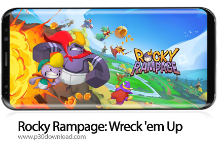 دانلود Rocky Rampage: Wreck 'em Up v2.2.1 + Mod - بازی موبایل خشم راکی
