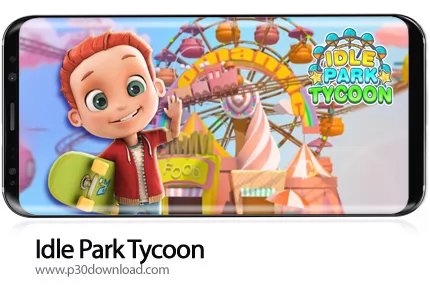 دانلود Idle Park Tycoon v1.0.3 + Mod - بازی موبایل مدیریت پارک تفریحی