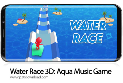 دانلود Water Race 3D: Aqua Music Game v1.6.1 + Mod - بازی موبایل اسکی سواری روی آب