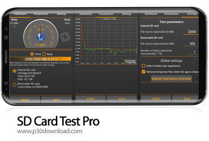 دانلود SD Card Test Pro v1.8.7 - برنامه موبایل اندازه گیری سرعت مموری